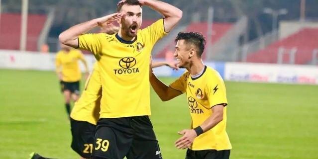    Артём после гола за "Аль-Ахли".Предоставлено героем материала.