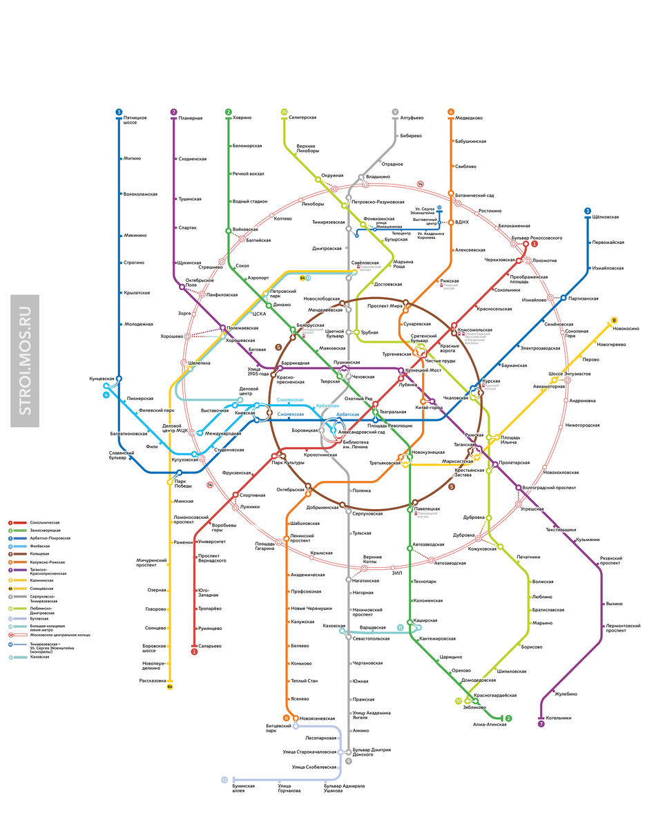 Московское метро в 2018, 2023 и 2027 годах