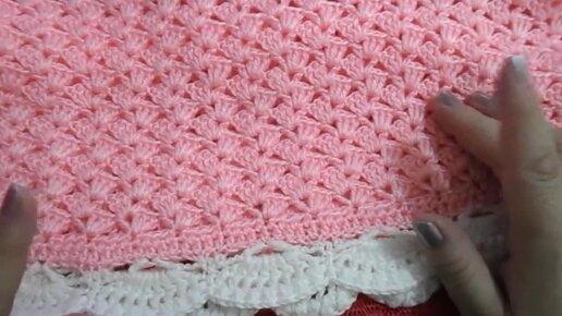 Вязание спицами. Плед детский (Knitting a baby blanket)