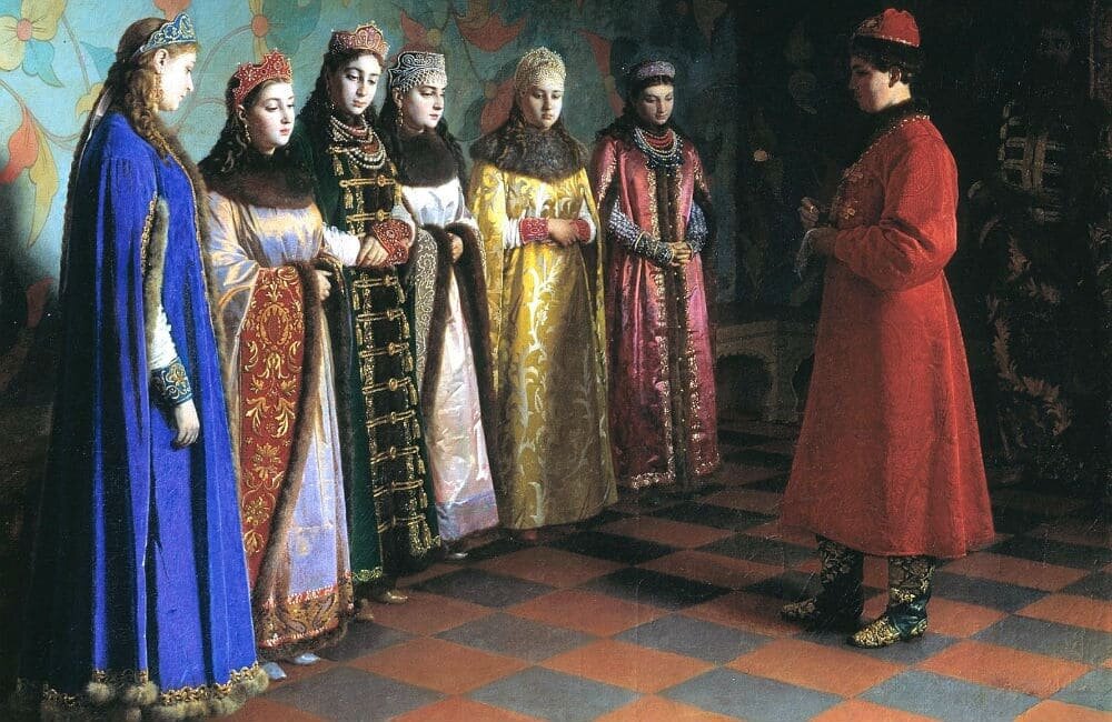 Г.Седов. Выбор невесты царем Алексеем Михайловичем.