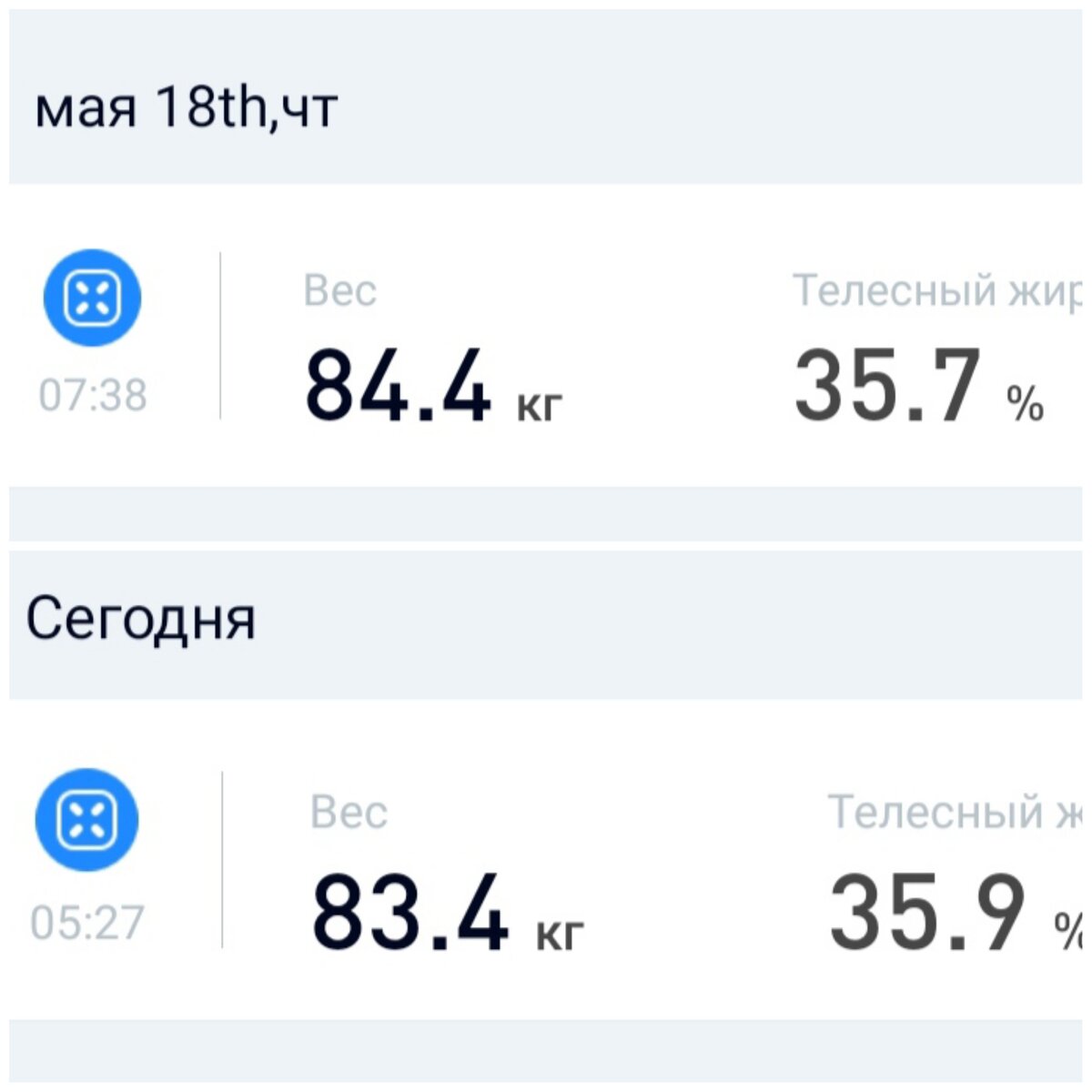 Мой вес