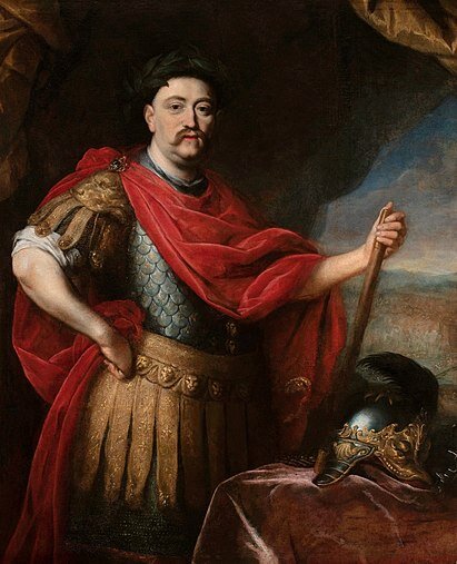 Ян III Собеский (17 августа 1629, Олесский замок, Русское воеводство — 17 июня 1696, Вилянувский дворец, Варшава) — видный польский полководец, король польский и великий князь литовский с 1674 года. В его правление, ознаменовавшееся затяжными войнами с Османской империей, Речь Посполитая в последний раз пережила взлёт как европейская держава