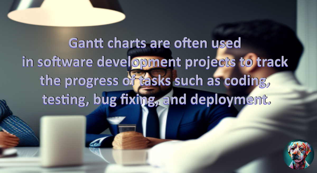 Диаграммы Ганта часто используются в проектах разработки программного обеспечения для отслеживания хода выполнения таких задач, как кодирование, тестирование, исправление ошибок и развертывание.