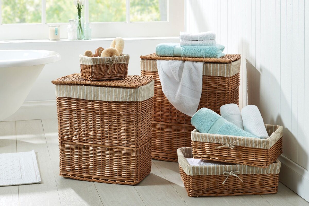 Корзины не только функциональны, но и создают уют