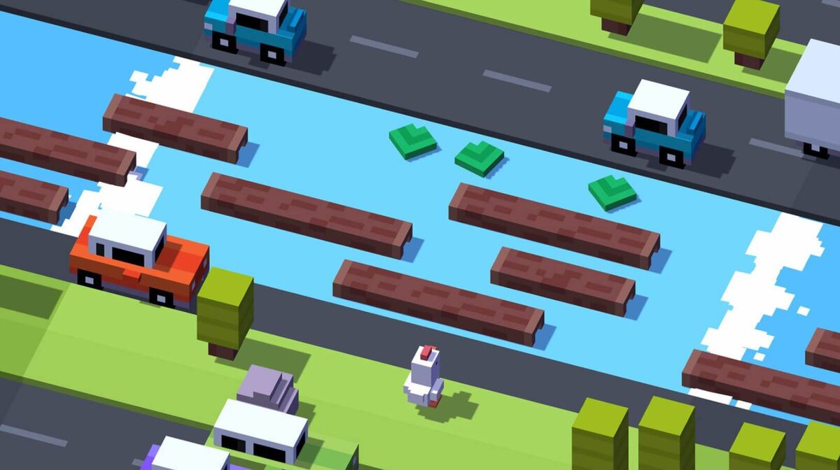    Crossy Road — классная игра, которая быстро затягивает