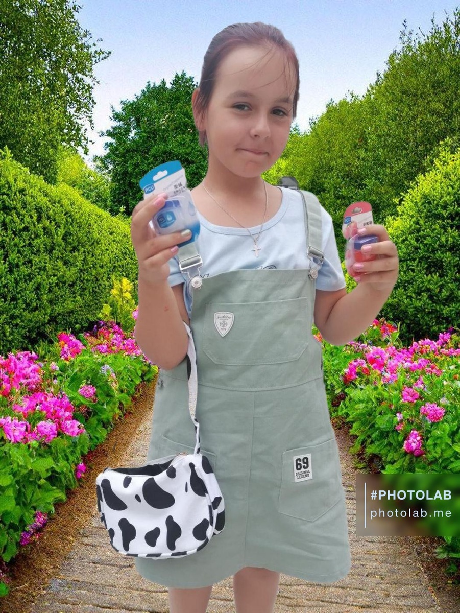 Мой детёныш 9 лет и её сумочка Мумуйка😅