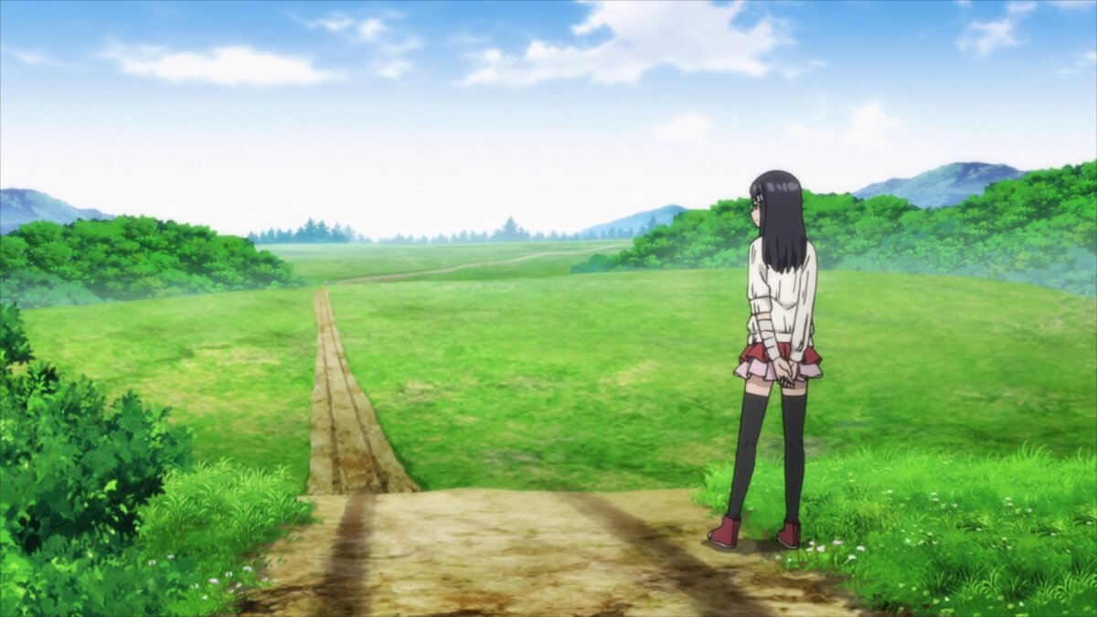 Вполне красивый вид и симпатичная Мицуха в современной одежде