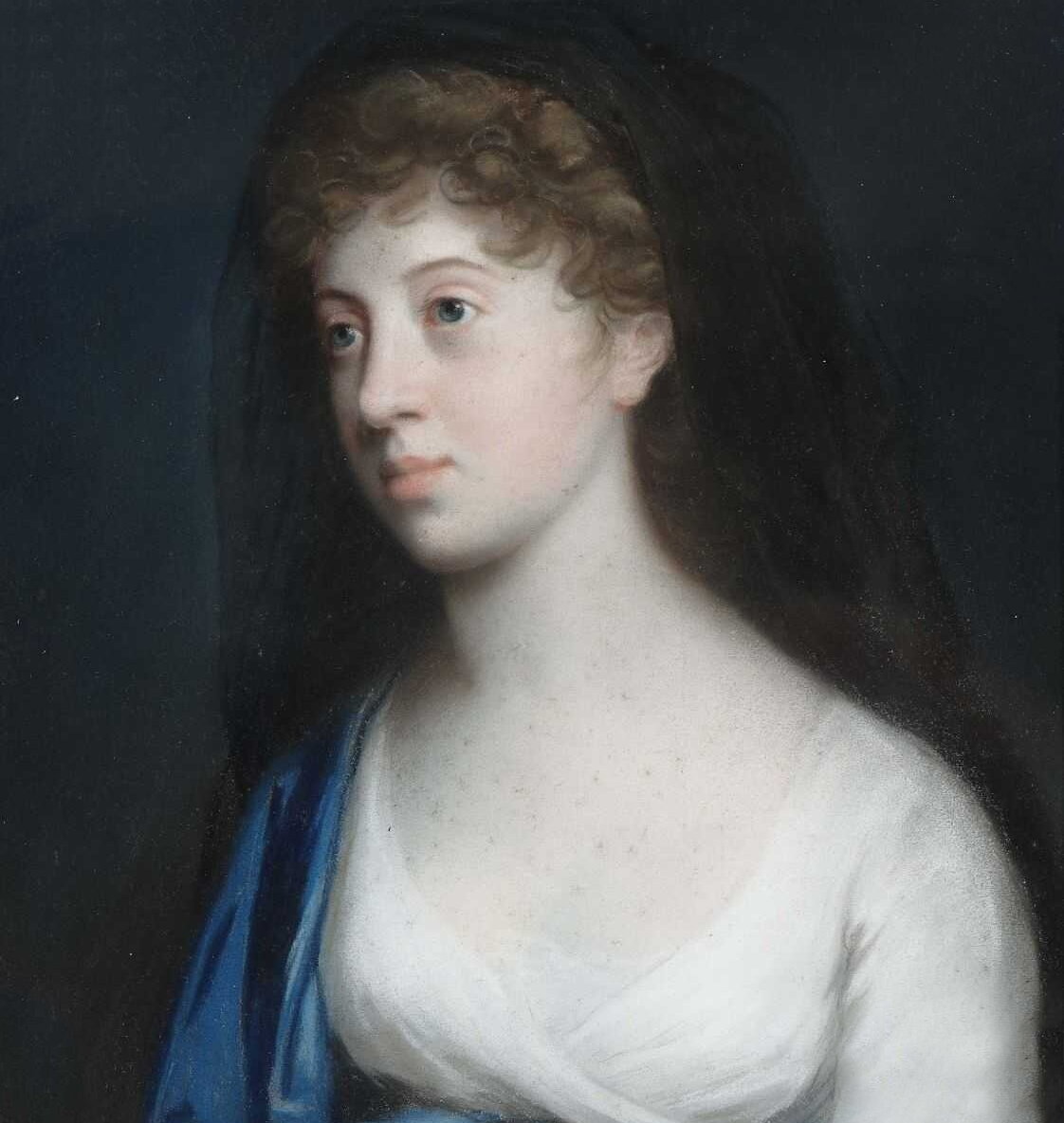 Иоганн Генрих Шредер «Портрет Марии Баденской» (фрагмент)