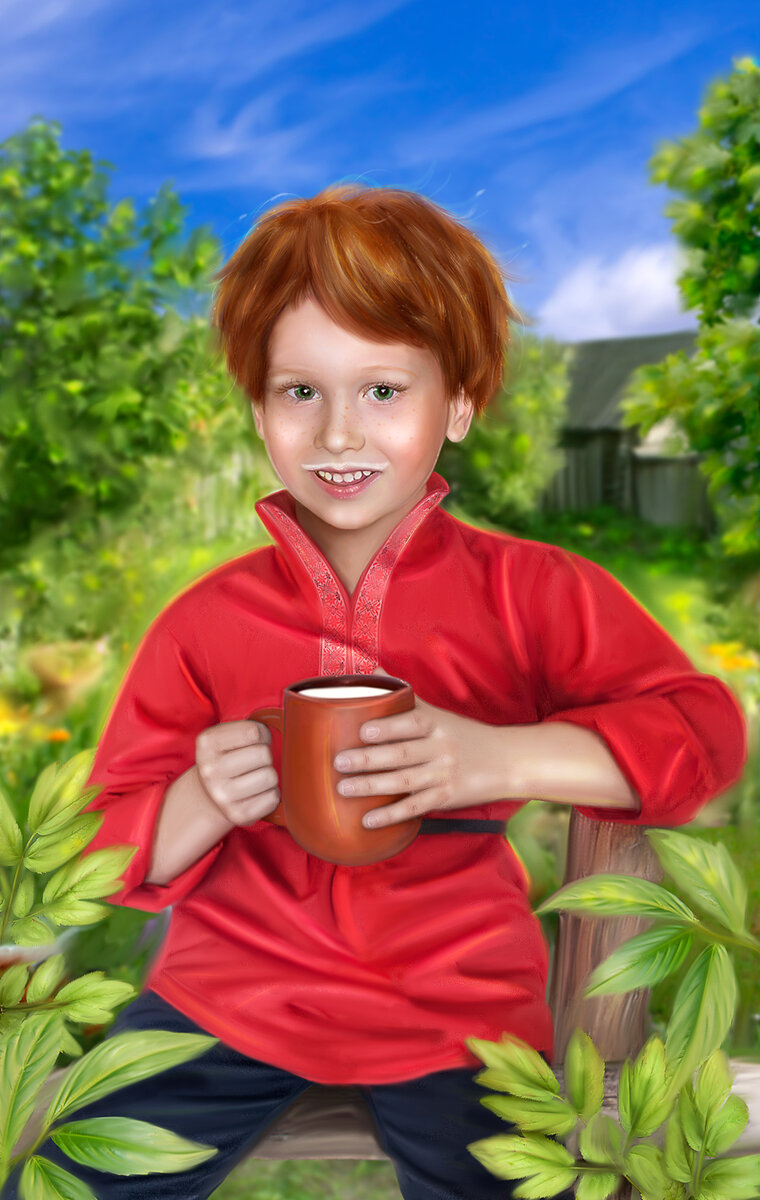 Этикетка разработана для одного из молочных предприятий Кузбасса при моём непосредственном участии