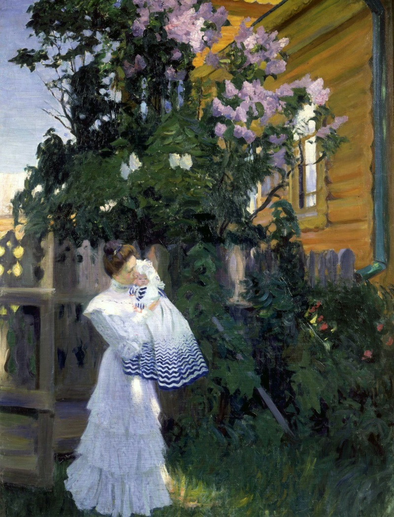 Б. Кустодиев "Сирень" (1906). Изображение из открытых источников