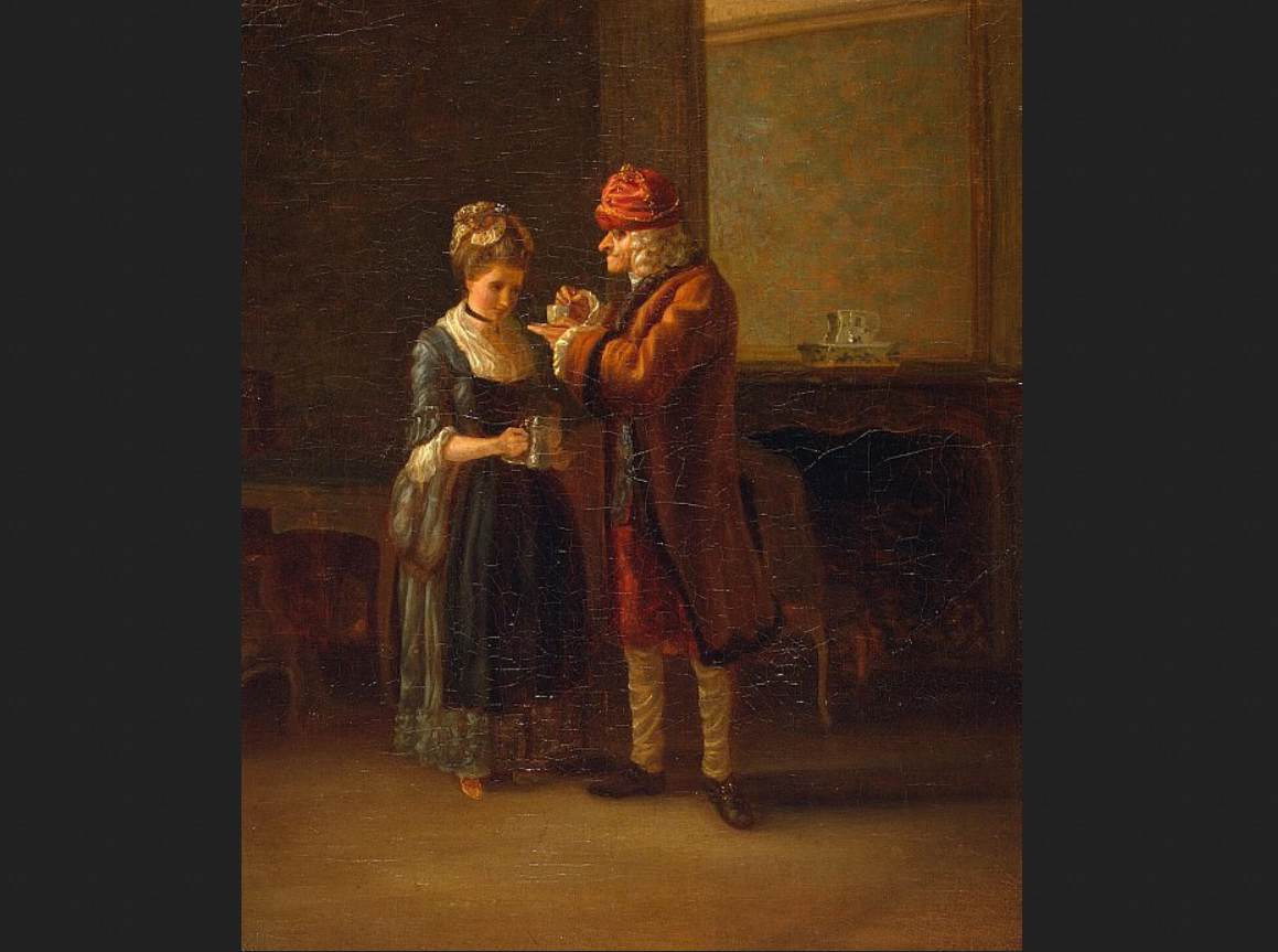 Жан Гюбер. "Завтрак Вольтера".