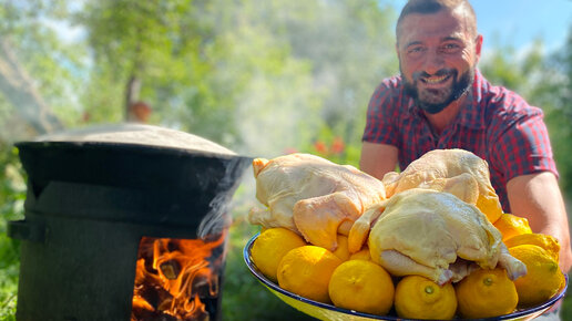 КУРИЦА в ПЕЧИ по-деревенски - рецепт жареной курицы в дровяной печи