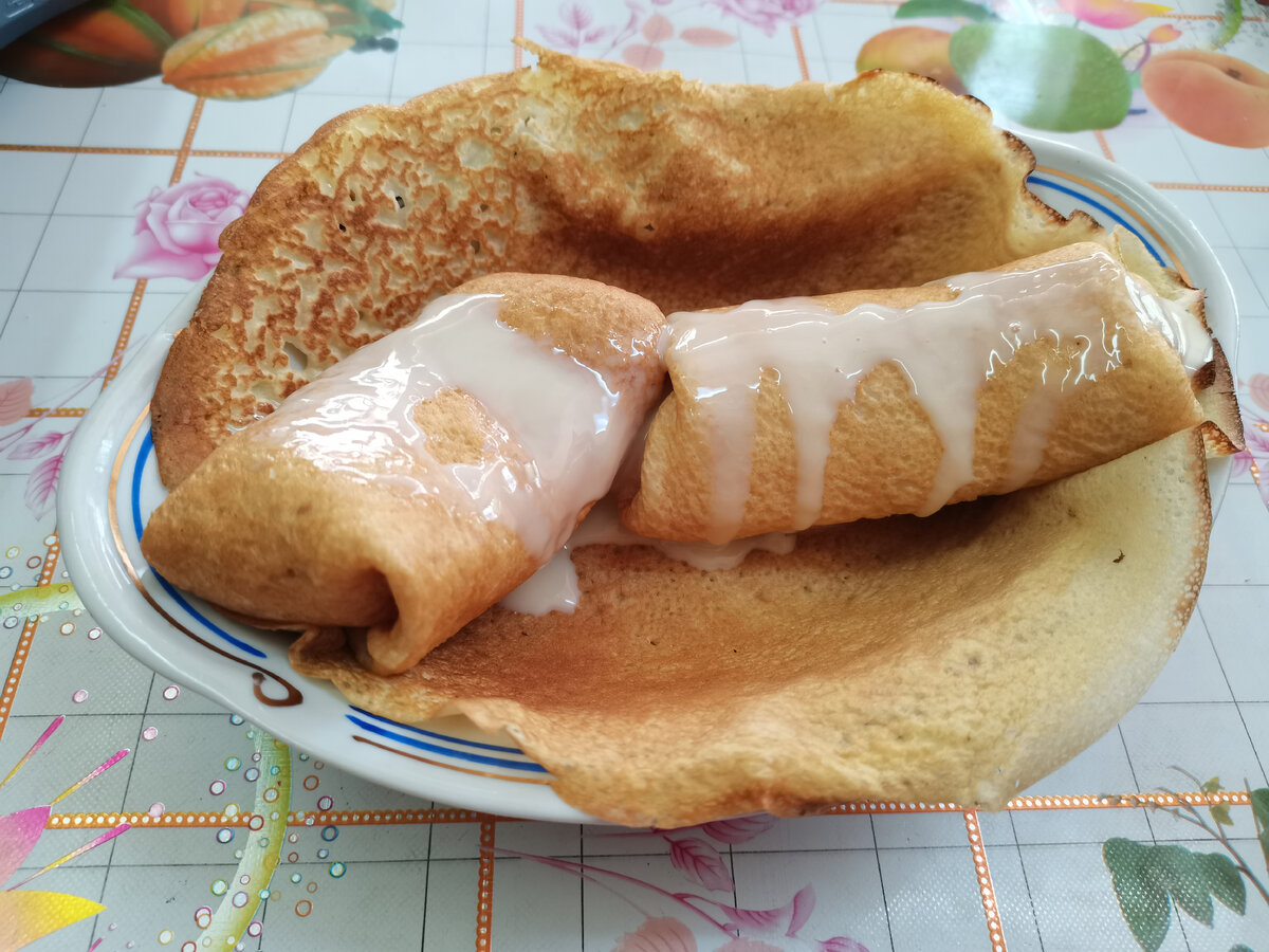 Блины на молоке. Фото автора.