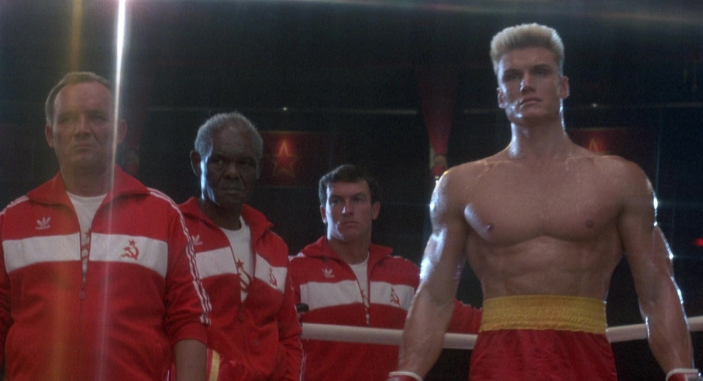 Кадр из фильма «Рокки-4», 1985, США.