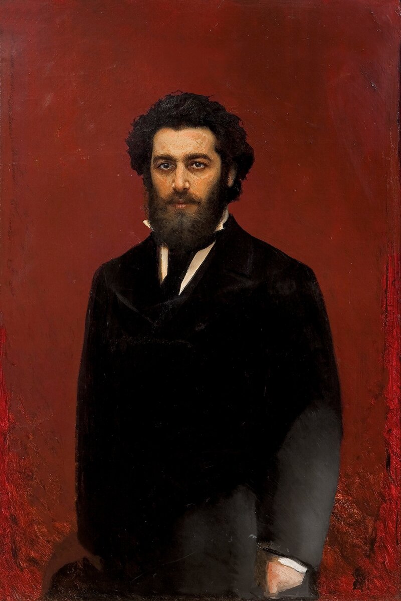 Иван Николаевич Крамской (1837—1887) 
Портрет А. И. Куинджи
Конец 1870-х
Холст, масло
НИМ РАХ