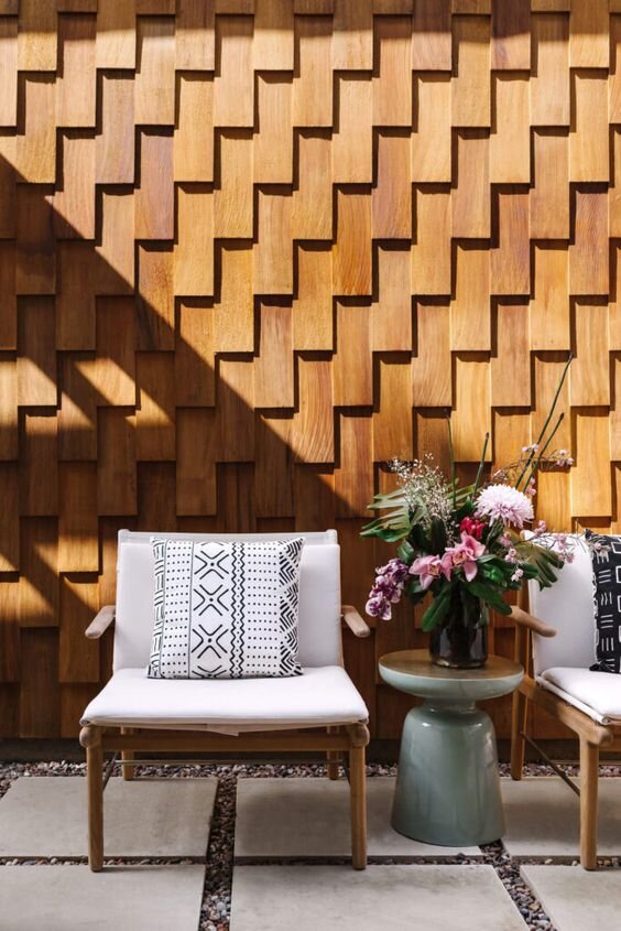 оригинальное оформление зоны отдыха