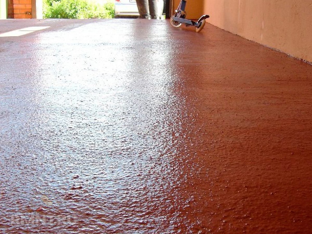 Как и чем покрасить бетонный пол