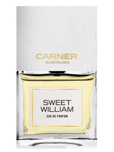 Sweet William Carner Barcelona — это аромат для мужчин и женщин, он принадлежит к группе цветочные. Sweet William выпущен в 2017 году. Парфюмер: Rodrigo Flores-Roux. Верхние ноты: Белый перец, Кардамон, Китайская корица и Галанга; средние ноты: Иланг-иланг, Цветок табака, Розовая вода и Перистый гвоздичник; базовые ноты: Тосканский ирис, Абсолют ванили, Стиракс и Ambrarome.