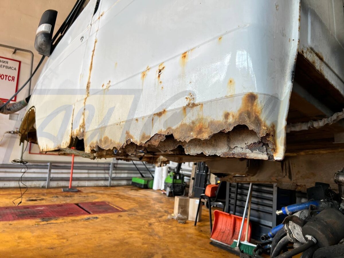 Сквозная коррозия на порогах ГАЗель БИЗНЕС фермер