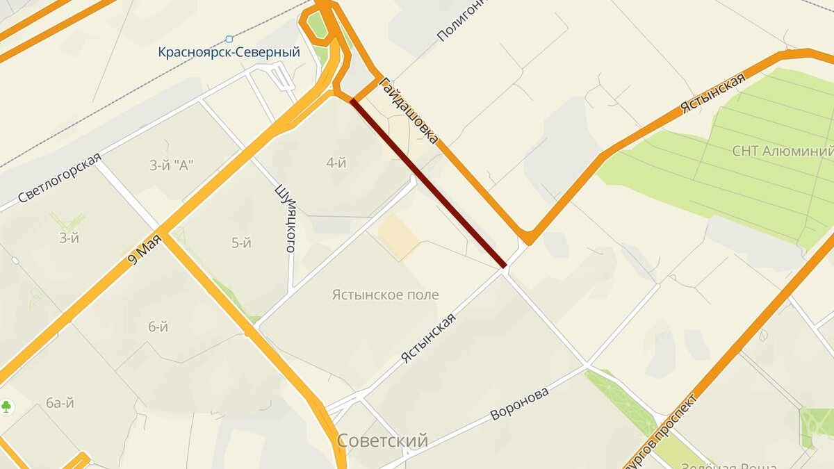     В Красноярске ищут подрядчика на постройку дороги-дублера Гайдашовки.