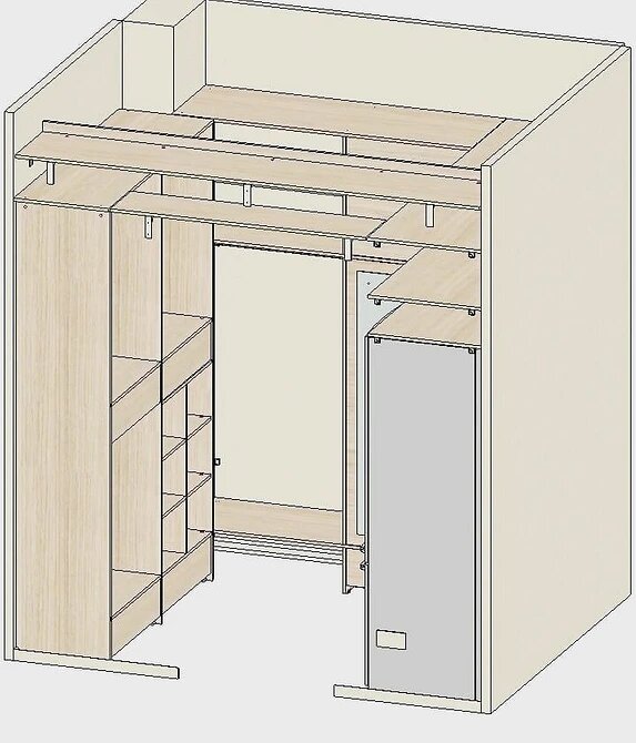 Как рассчитать и сделать встроенный шкаф купе своими руками