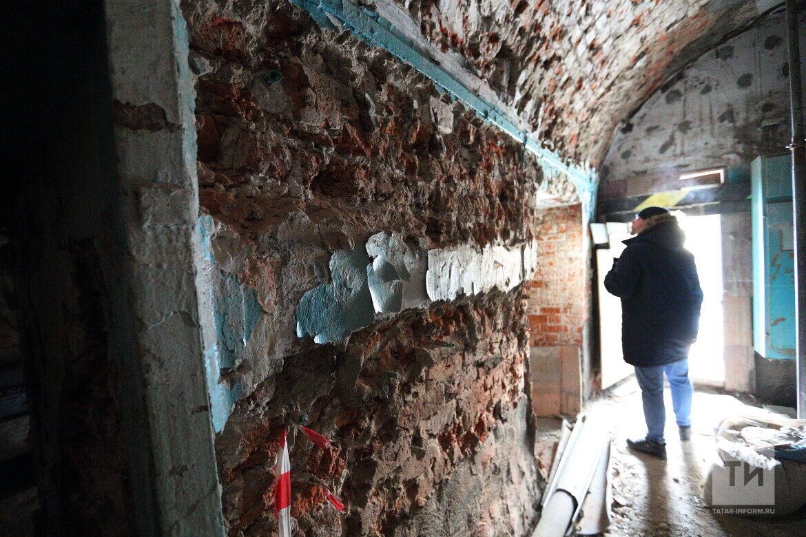 ​Реставрация возобновляется спустя несколько лет заморозки. Фото: © Михаил Захаров / «Татар-информ»