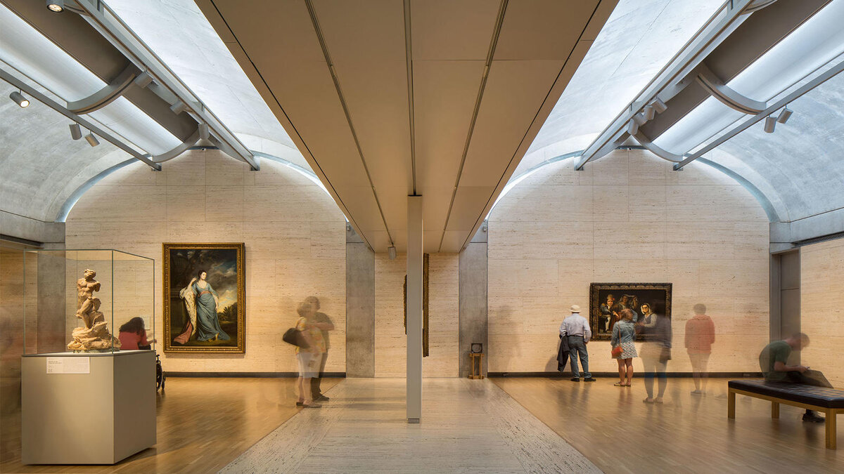 Световые люки в освещении в Kimbell Museum of Fine Art
