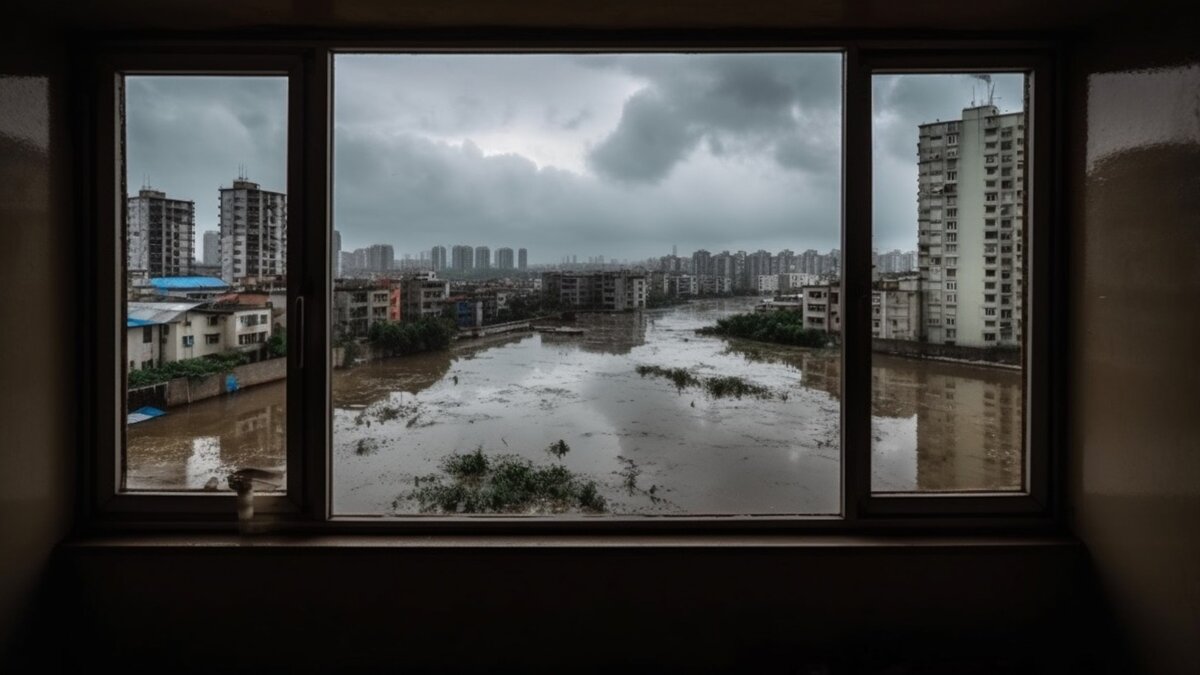     Настоящие водопады образовались в районе Второй речки во Владивостоке. Местные жители стараются обходить «протекающий» мост стороной.