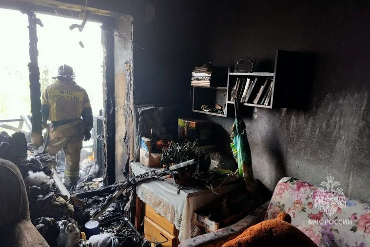    Пожар произошел в Кыштыме на улице Свободы