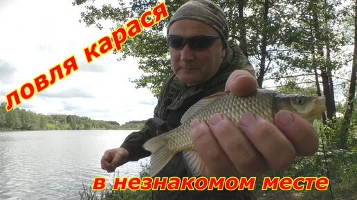 Ловля крася на новом незнакомом месте.