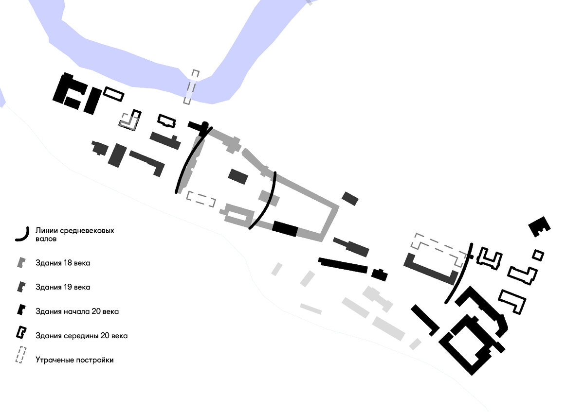 Схема периодов застройки проспекта Мира