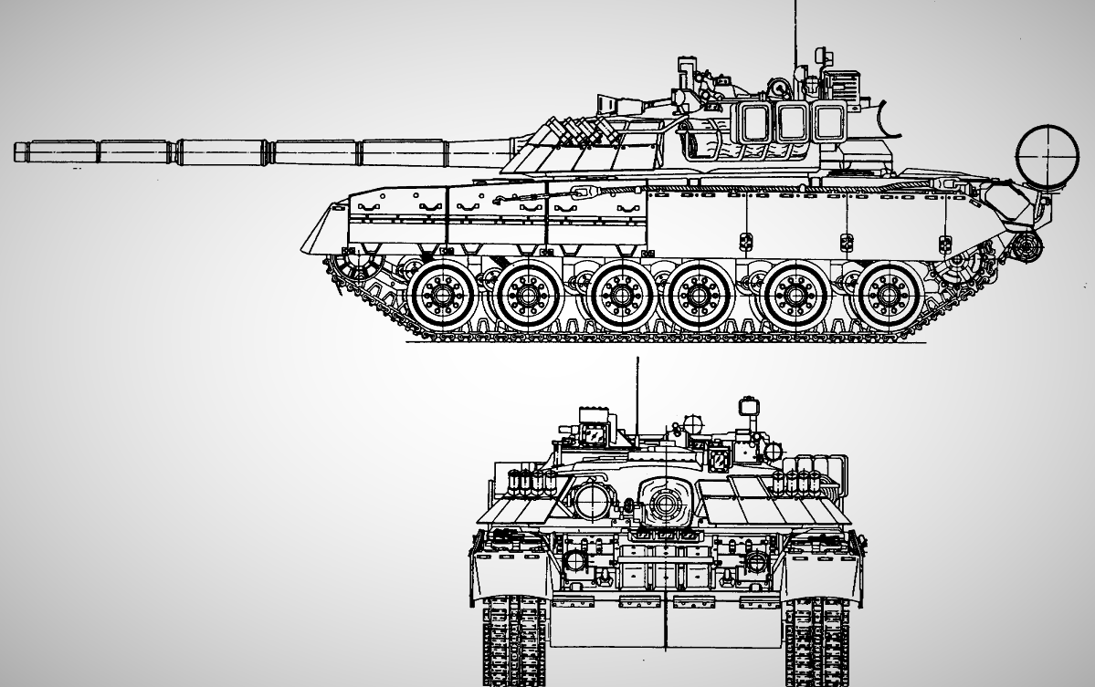 Схема танка т 80