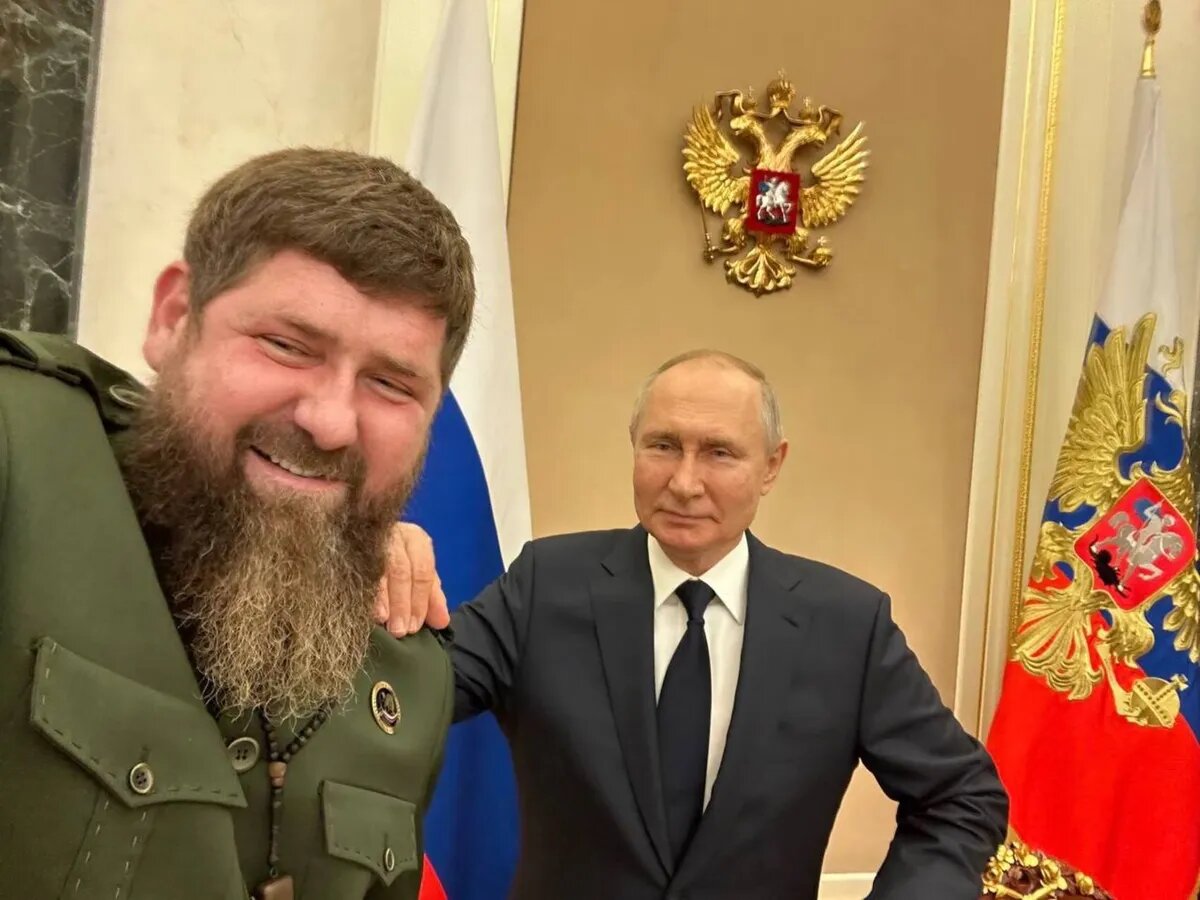 Встреча Владимира Путина и Рамзана Кадырова. Фото: Kadyrov_95/telegram