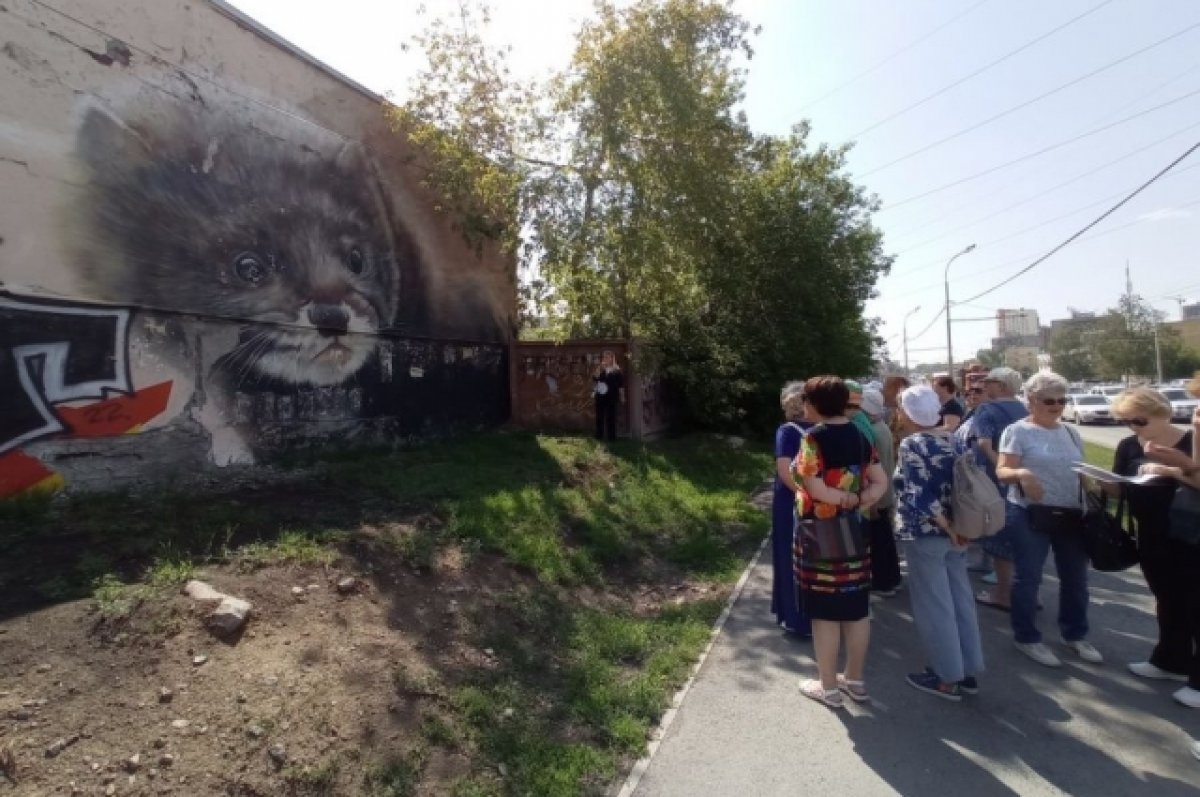    Пожилых жителей Екатеринбурга знакомят с городским стрит-артом