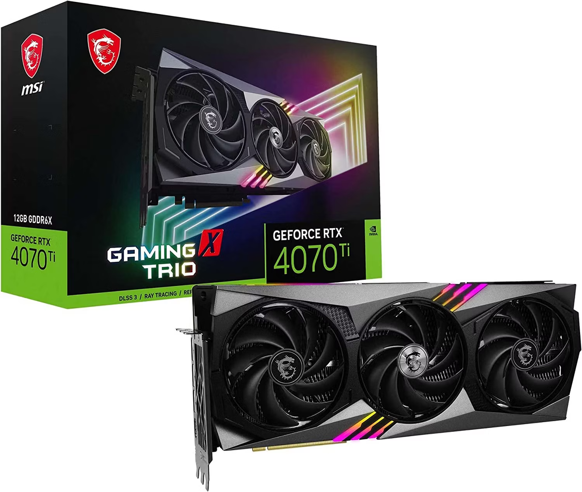 MSI RTX 4070 Ti Gaming X Trio 12G. Лучший графический процессор RTX 4070 TI