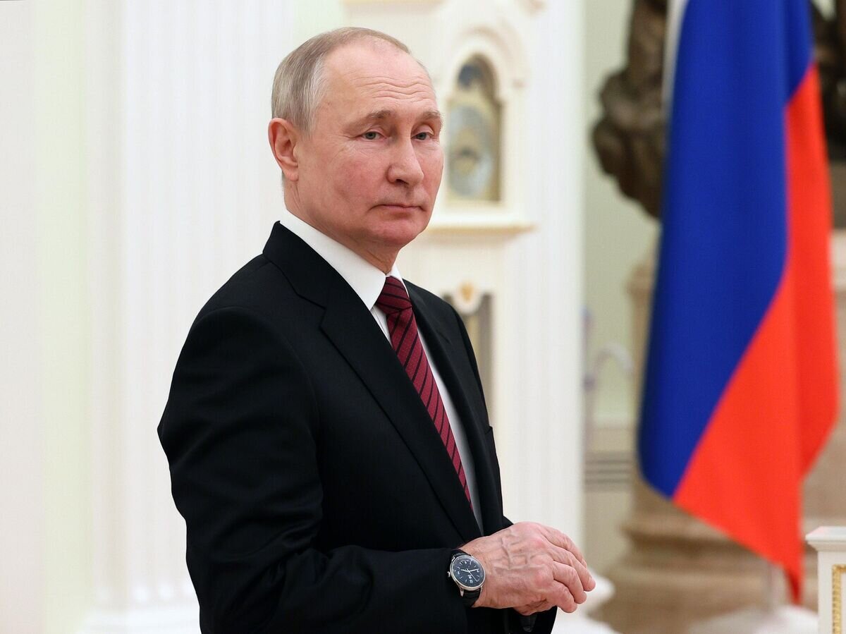    Президент РФ Владимир Путин на церемонии вручения премий в области науки и инноваций молодым учёным за 2022 год© РИА Новости / POOL