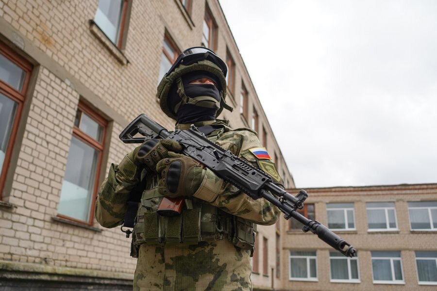   Патрульный военной полиции Минобороны РФ © Андрей Рубцов/ТАСС
