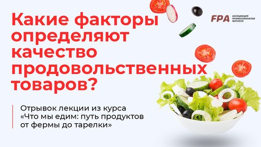 Какие факторы определяют качество продовольственных товаров?