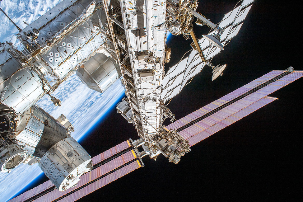 Основная ферма и модули Американского сегмента МКС. Фото: spacefacts.de