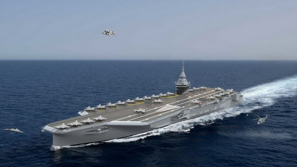Облик перспективного французского авианосца. Изображение из открытых источников