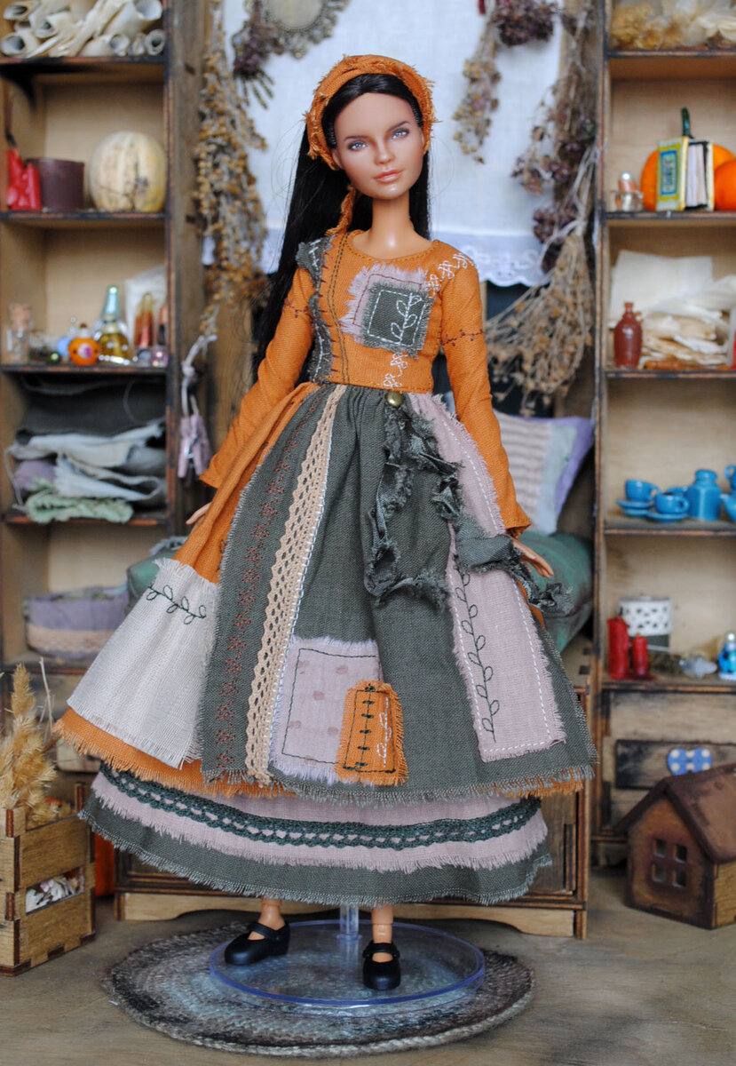 Одежда для куклы Весна Анастасия Фуксия. Коллекция Вальс цветов 2001