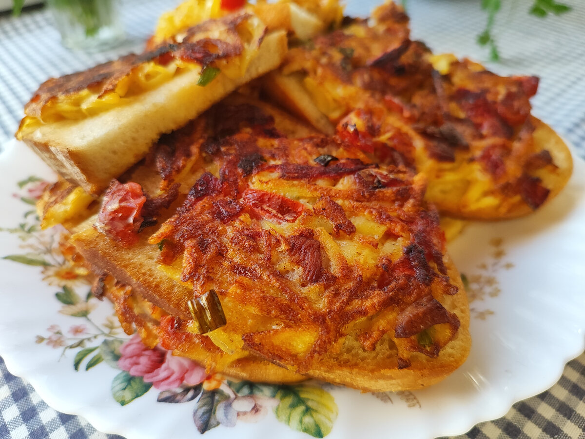 Горячие бутерброды с мясом и картофелем 