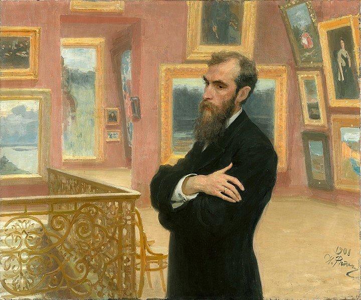 Портрет Павла Третьякова, И.Е. Репин, 1901. Третьяковская галерея, Москва. 