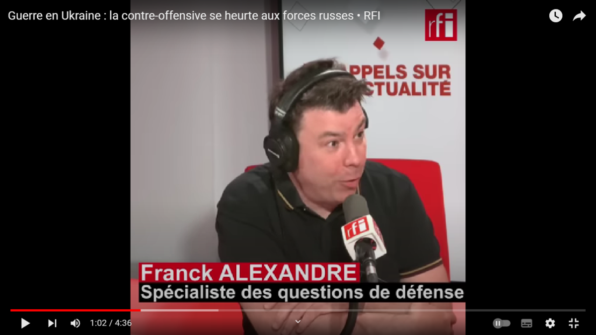 Журналист Франк Александр. Скриншот с канала RFI с сайта YouTube
