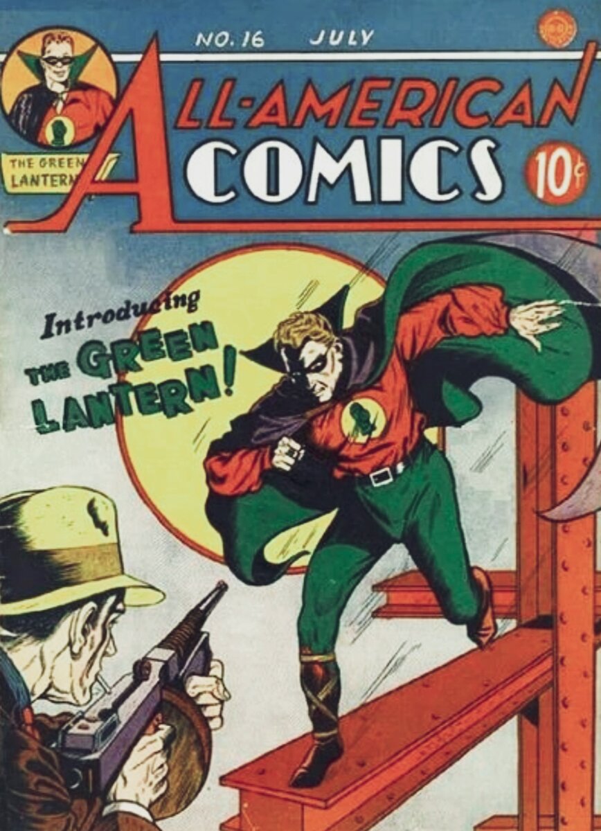 Первое появление персонажа было в комиксе "All-American Comics" #16 в 1940 г.