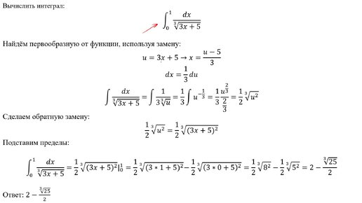 Вычисление определенного интеграла (Задача 4в)