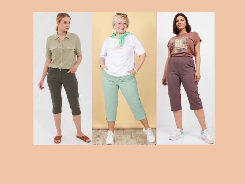 Капри для стройных и умеренно полных женщин