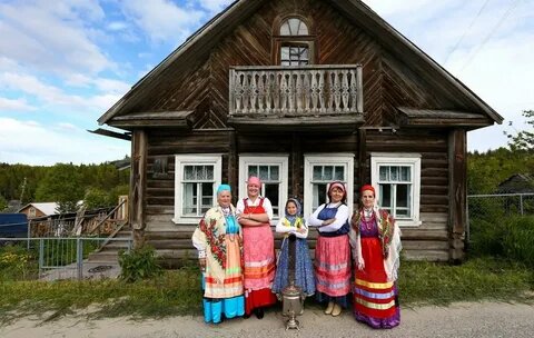 Поморы в посёлке Умба Мурманской области 