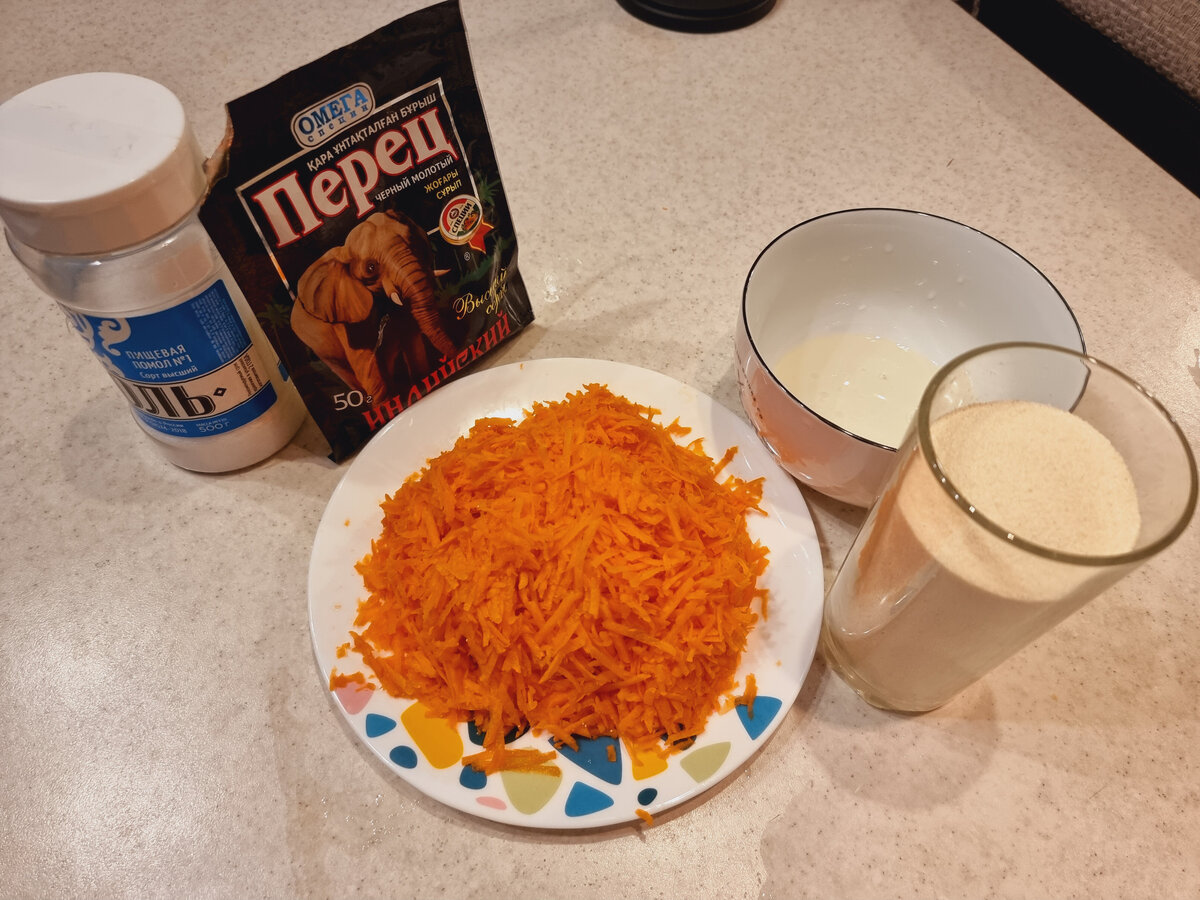 Основные ингредиенты рецепта "Морковные котлетки"