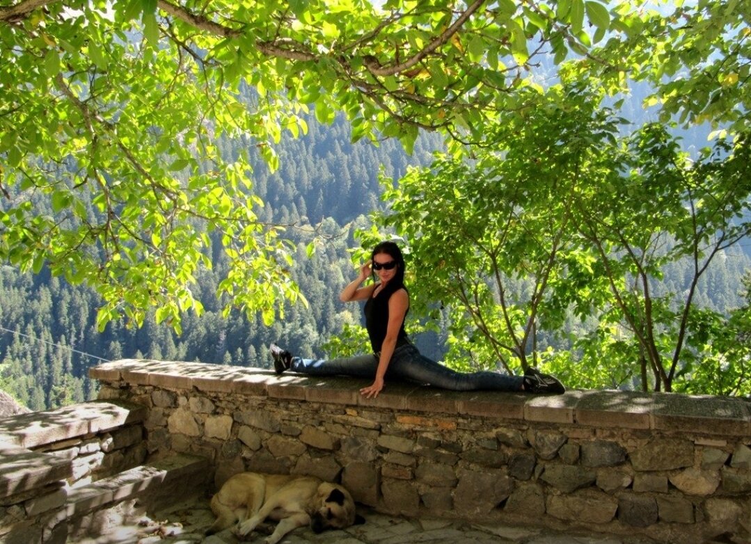 Шпагат и раньше был в горах. 